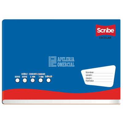 CUADERNO SCRIBE ENGRAPADO F/ITALIANA 50 HOJAS